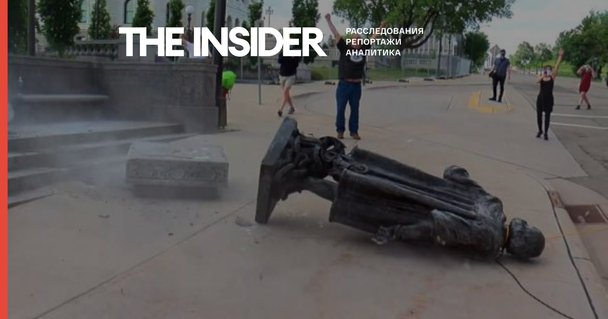 У США за кілька місяців протестів Black Lives Matter знесли як мінімум 33 пам'ятника Колумбу