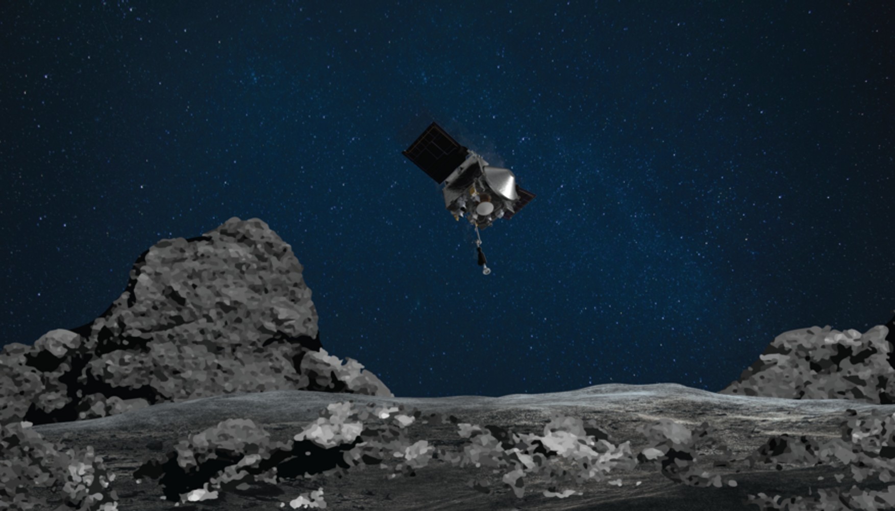 Космічний апарат NASA взяв проби грунту з астероїда Бенну в 333 млн км від Землі