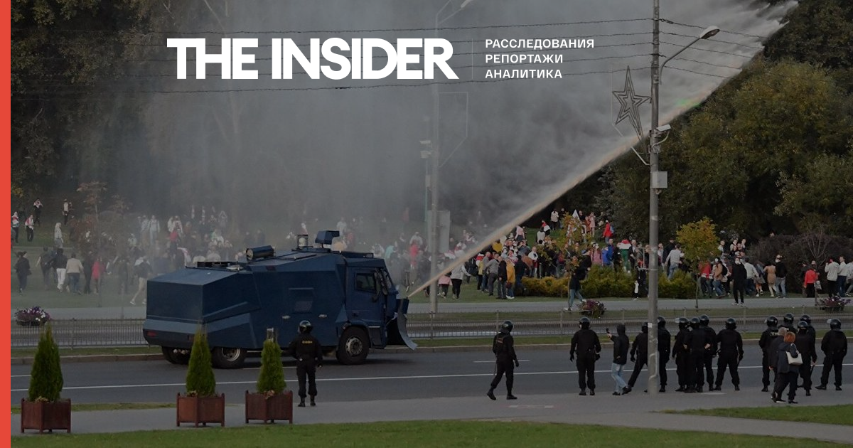 У Мінську застосовують водомети для розгону протестувальників