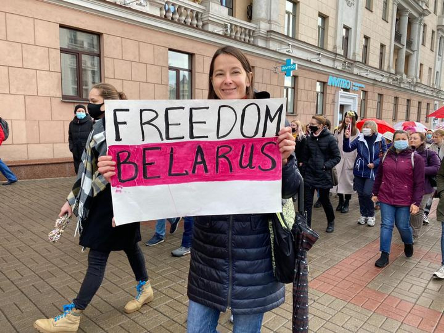 У Мінську пройшов жіночий марш, кілька учасниць затримані