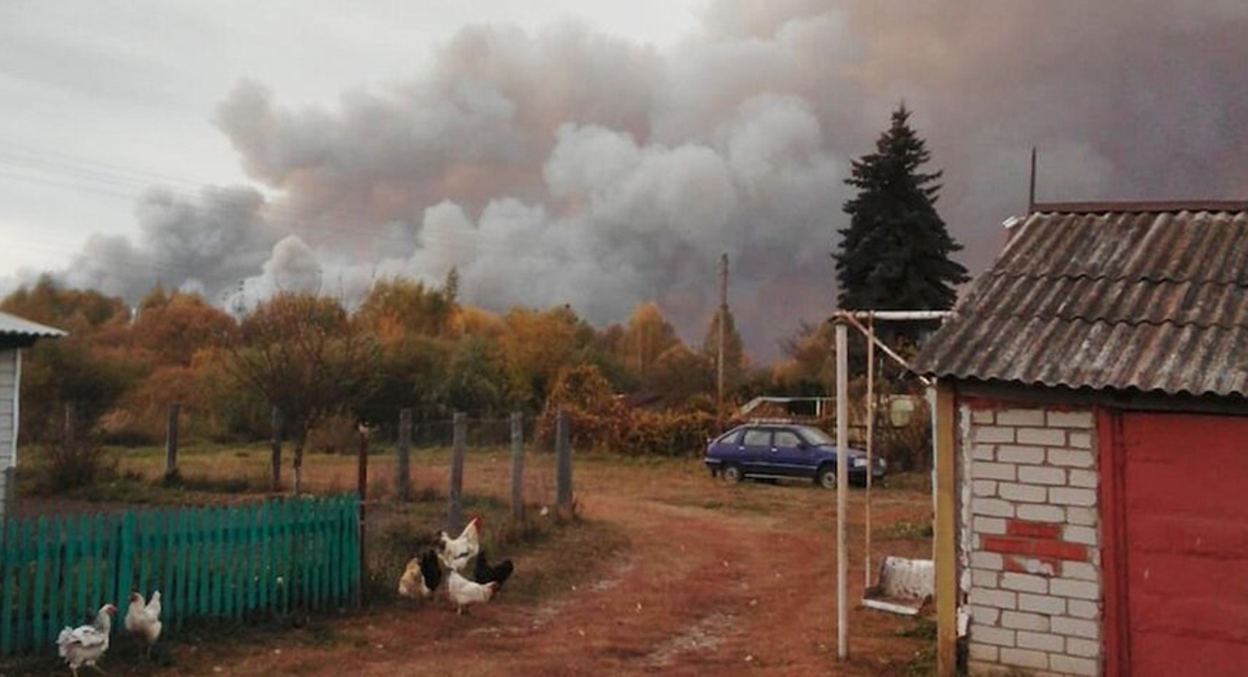 Пожежа на складі боєприпасів в Рязанській області повністю ліквідовано