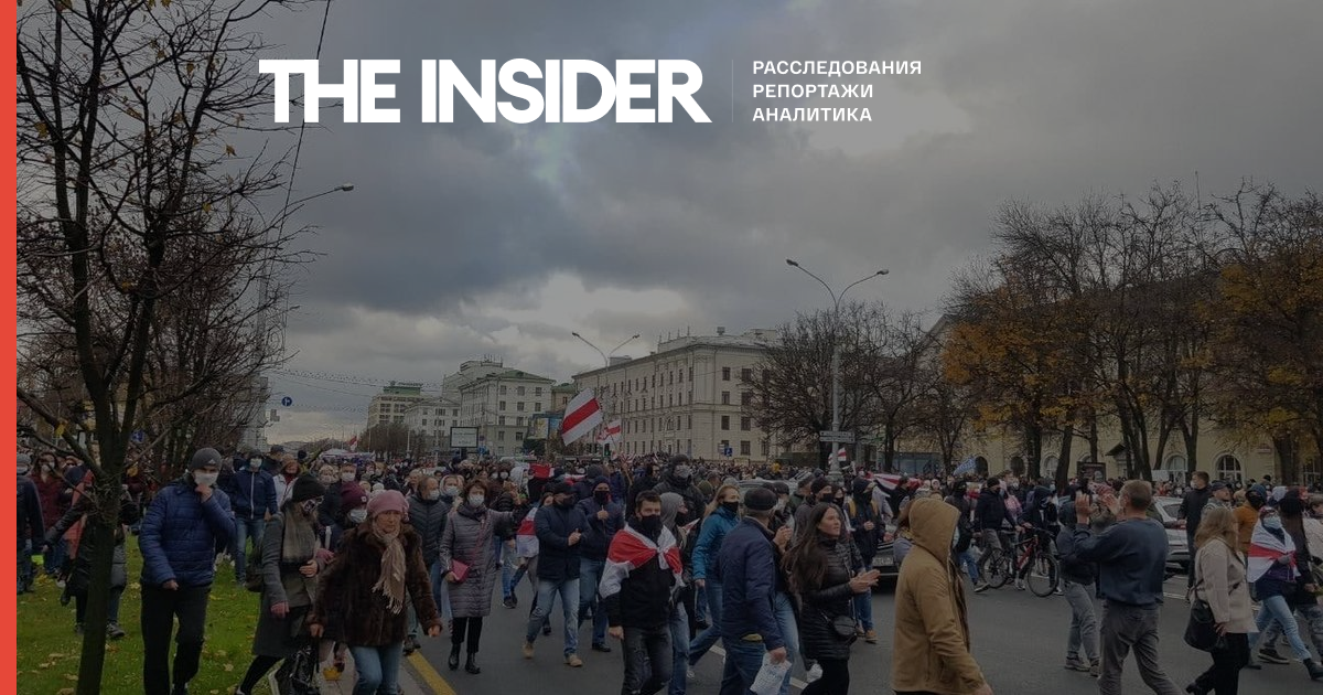 У Мінську проходить «Марш проти терору». Силовики масово затримують учасників протесту