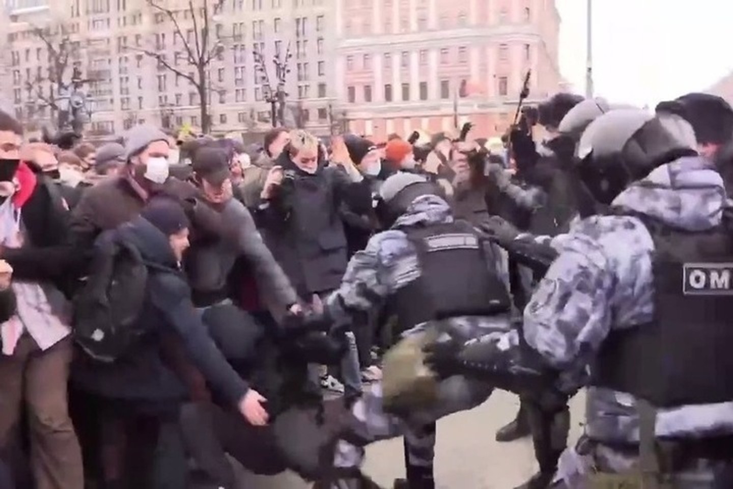 Поліція затримала 20-річного чеченця, що побився з змопівцями на акції 23 січня в Москві