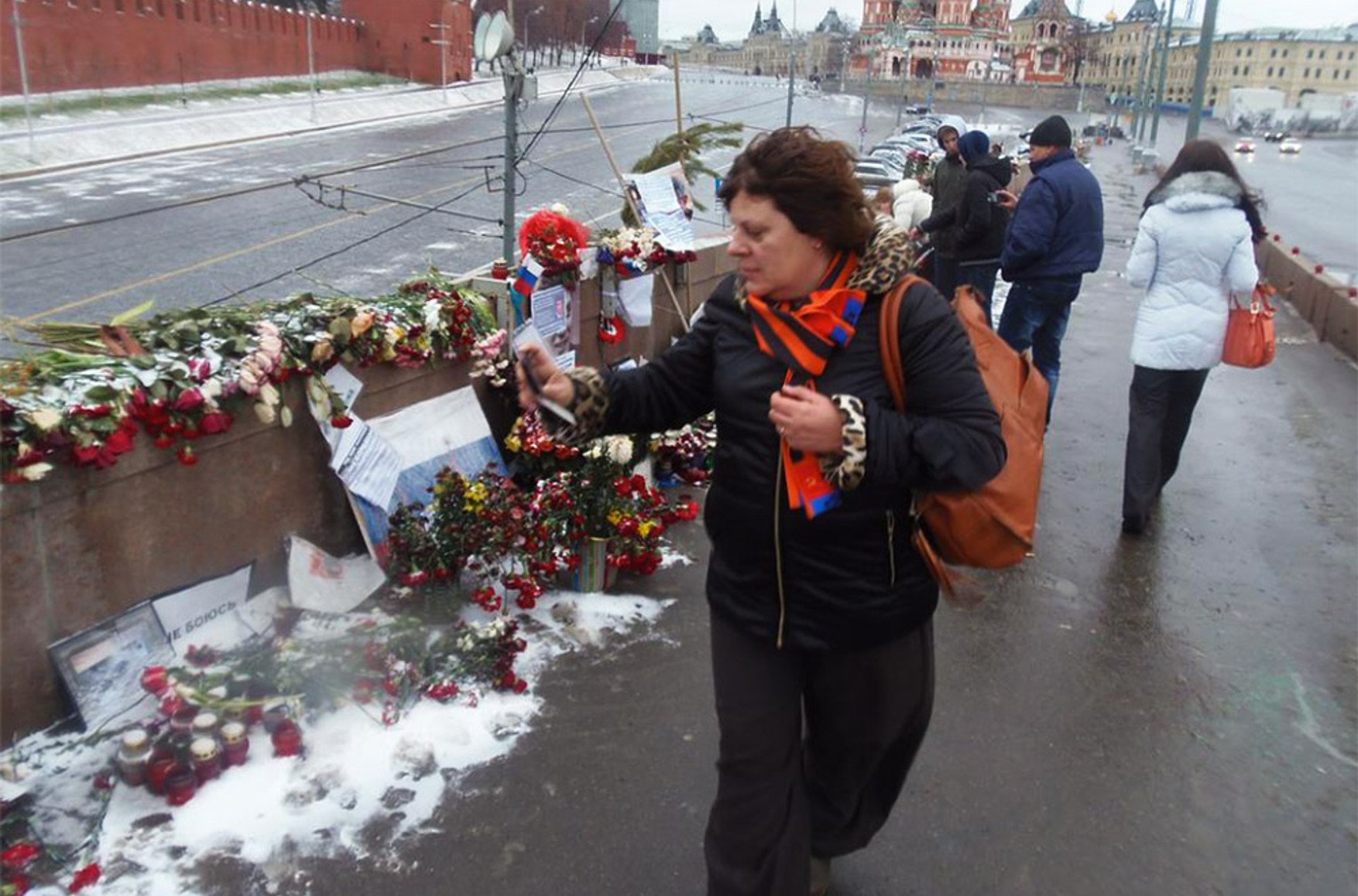 Поліція заборонила покладати квіти до меморіалу Нємцова на Великому Москворецькому мосту