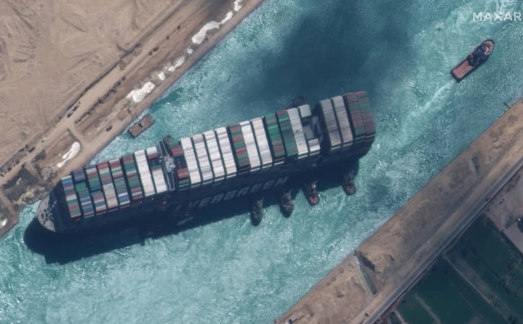 Адміністрація Суецького каналу оцінила збиток від аварії із судном Ever Given в $ 1 млрд