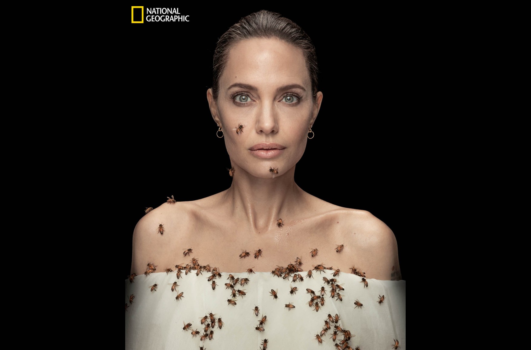 Анджеліна Джолі знялася з роєм бджіл, щоб привернути увагу до проблеми їх зникнення