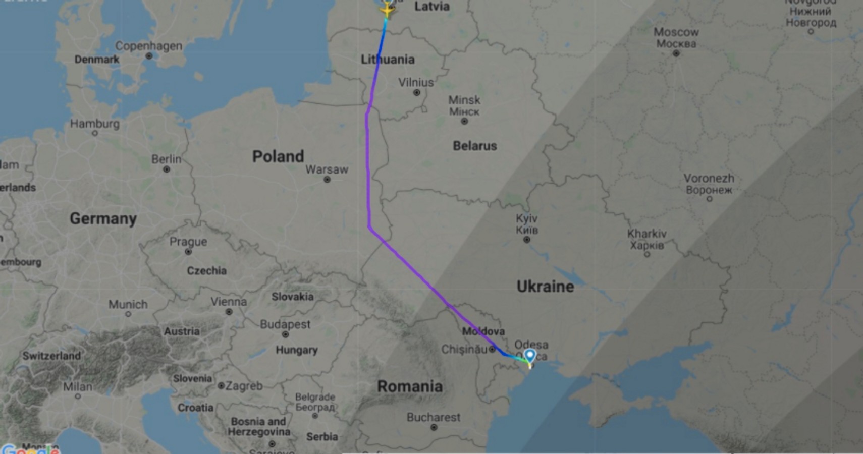 Austrian Airlines і Wizz Air почали облітати територію Білорусії