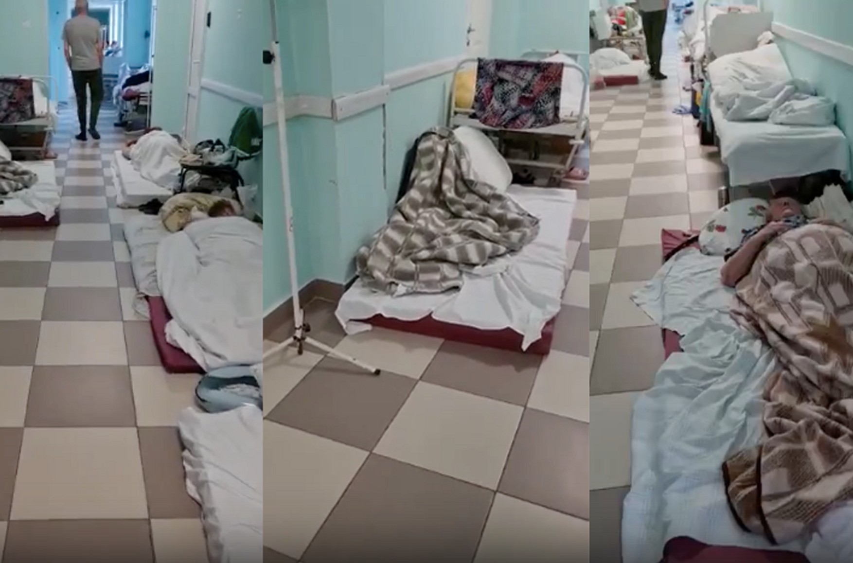 У лікарні Петербурга хворих COVID-19 розміщують прямо на підлозі через нестачу місць в палатах - Baza