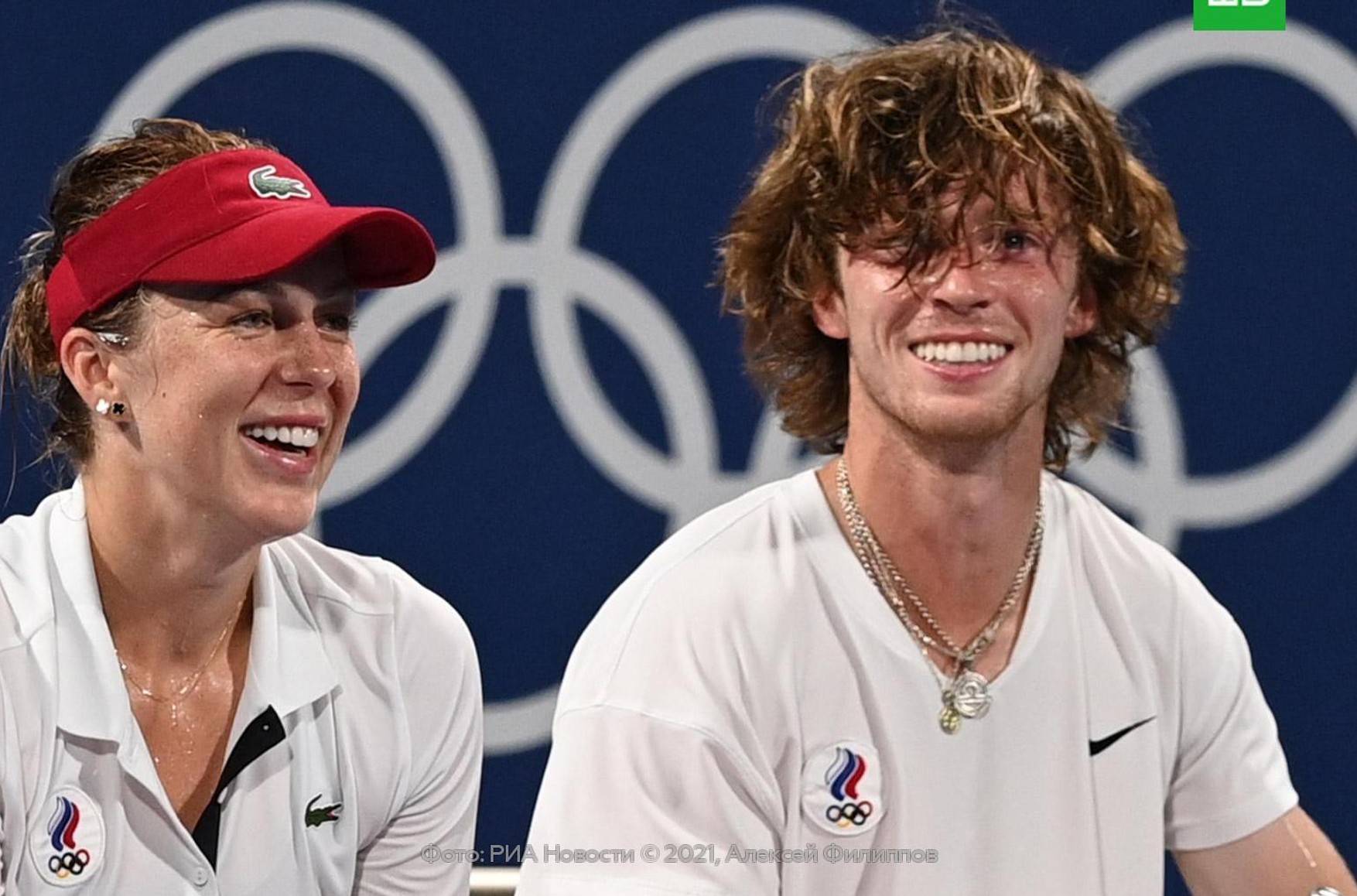 Російські тенісисти Анастасія Павлюченкова і Андрій Рубльов вперше завоювали золото Олімпіади в міксті