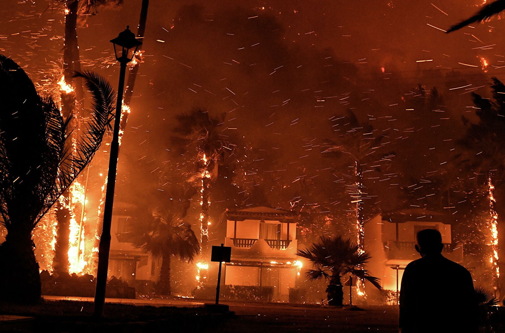 У Греції через рекордну спеку спалахнули великі пожежі