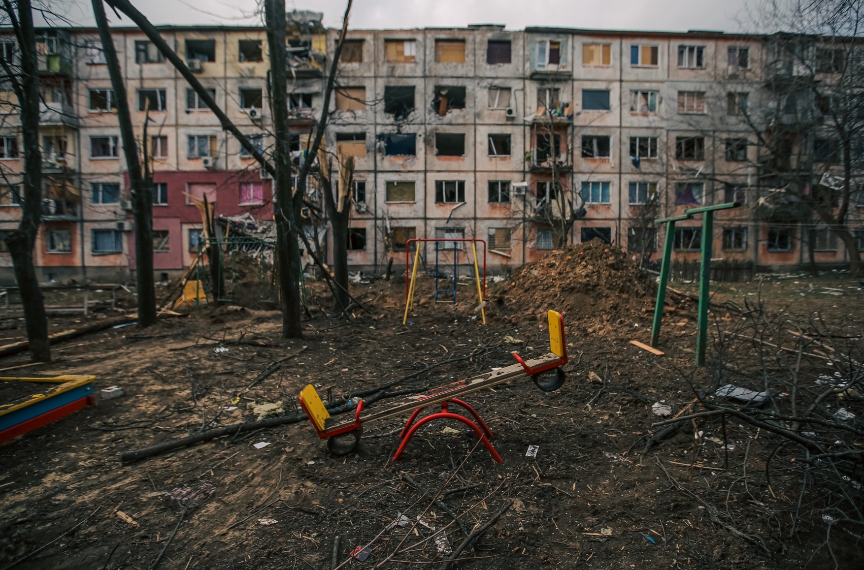 Под ракетные обстрелы в Харькове попали детские площадки