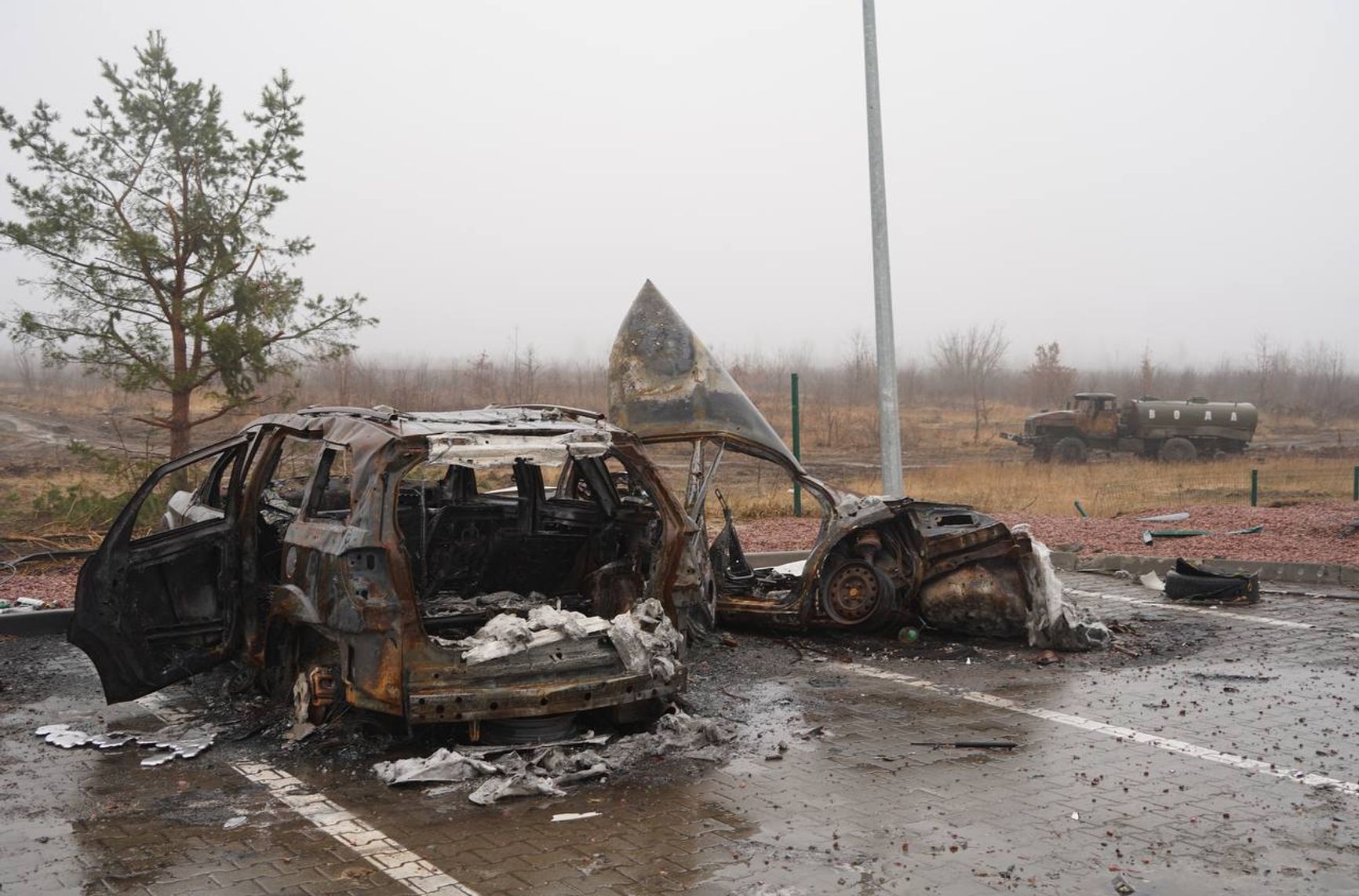Российские военные расстреливали и сжигали людей, которые пытались эвакуироваться из Житомира в Киев. Фото