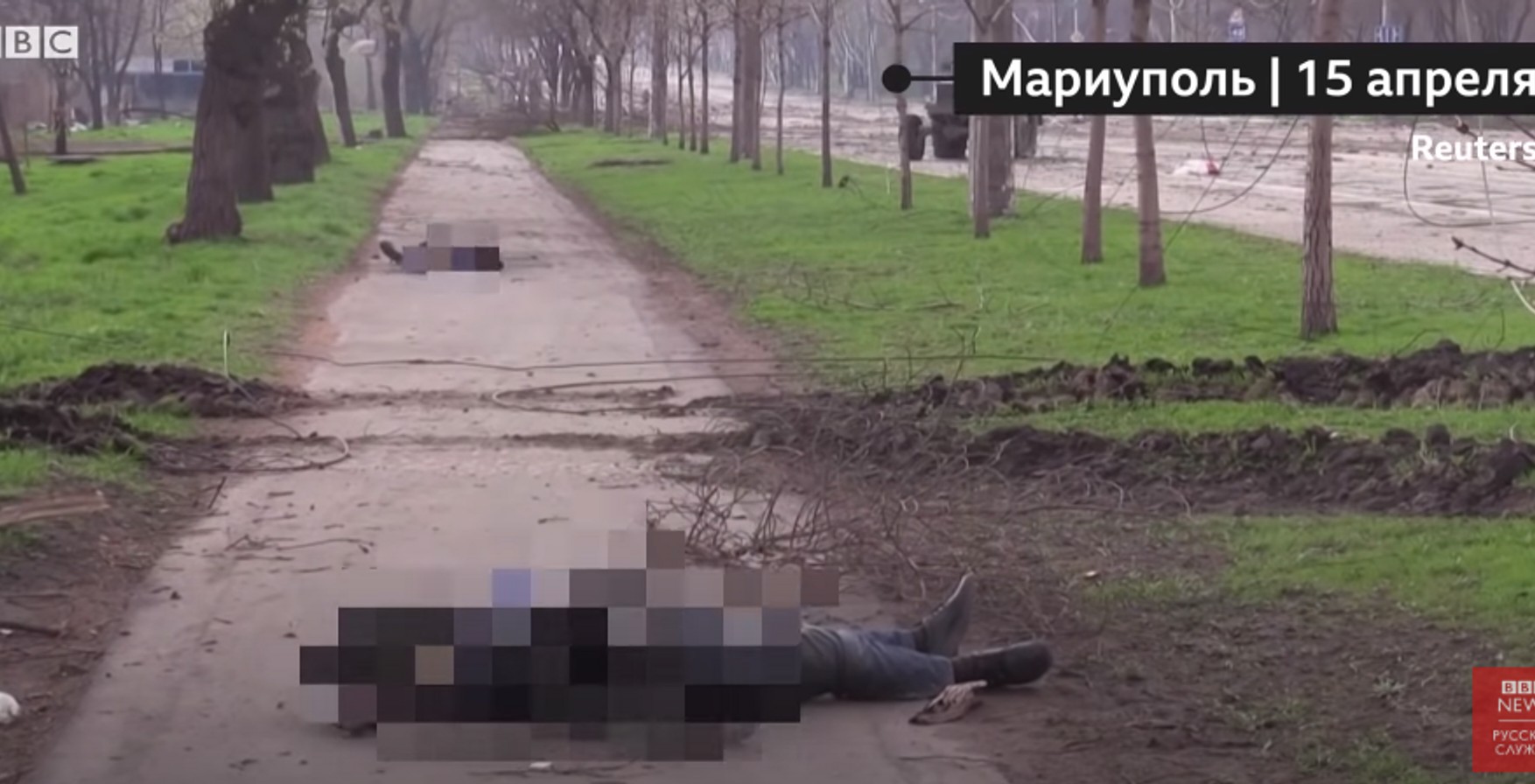 «На улицах около полудюжины тел мирных жителей». Опубликовано видео, снятое возле комбината имени Ильича в Мариуполе
