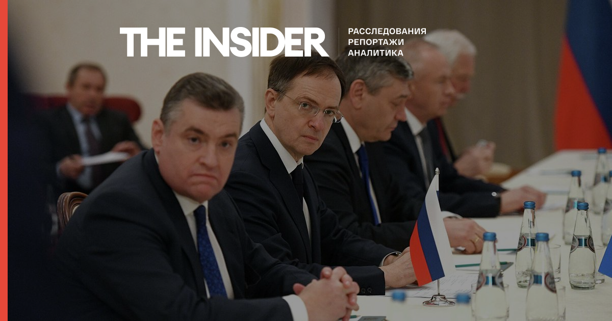 Мединский заявил, что российско-украинские переговоры заморожены по инициативе Украины