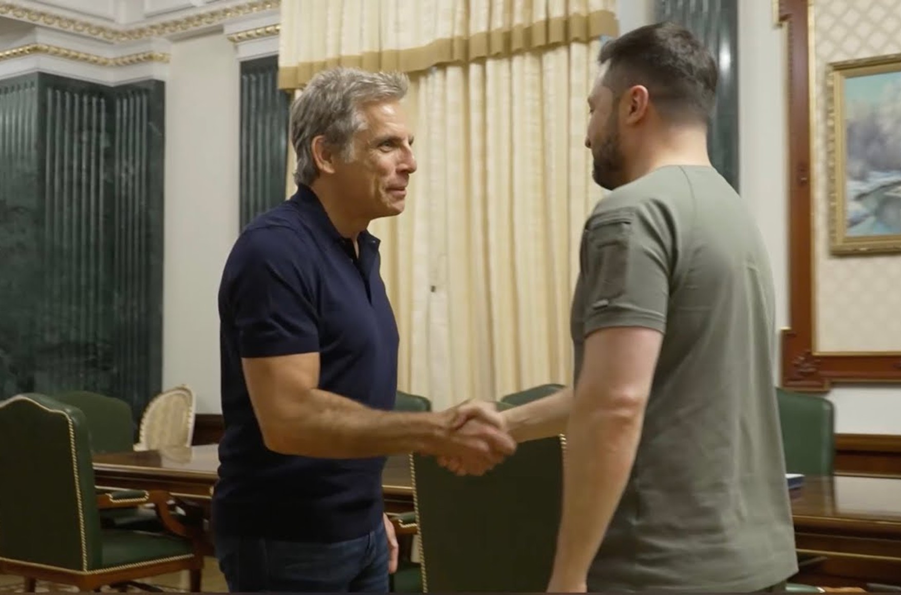 Актер Бен Стиллер встретился с президентом Украины Владимиром Зеленским