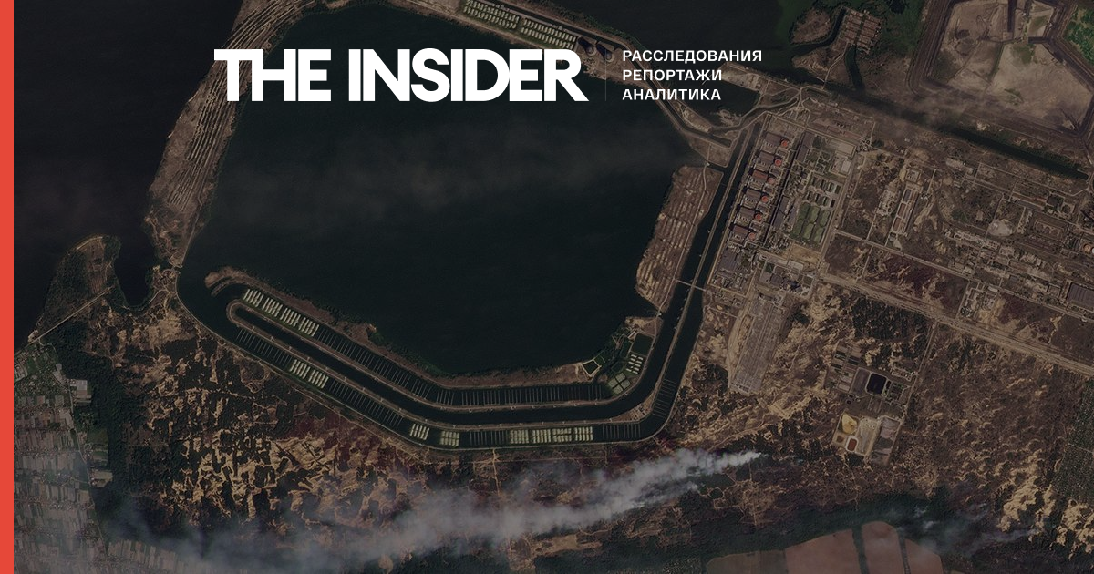 Опубликованы спутниковые снимки дымящейся Запорожской АЭС