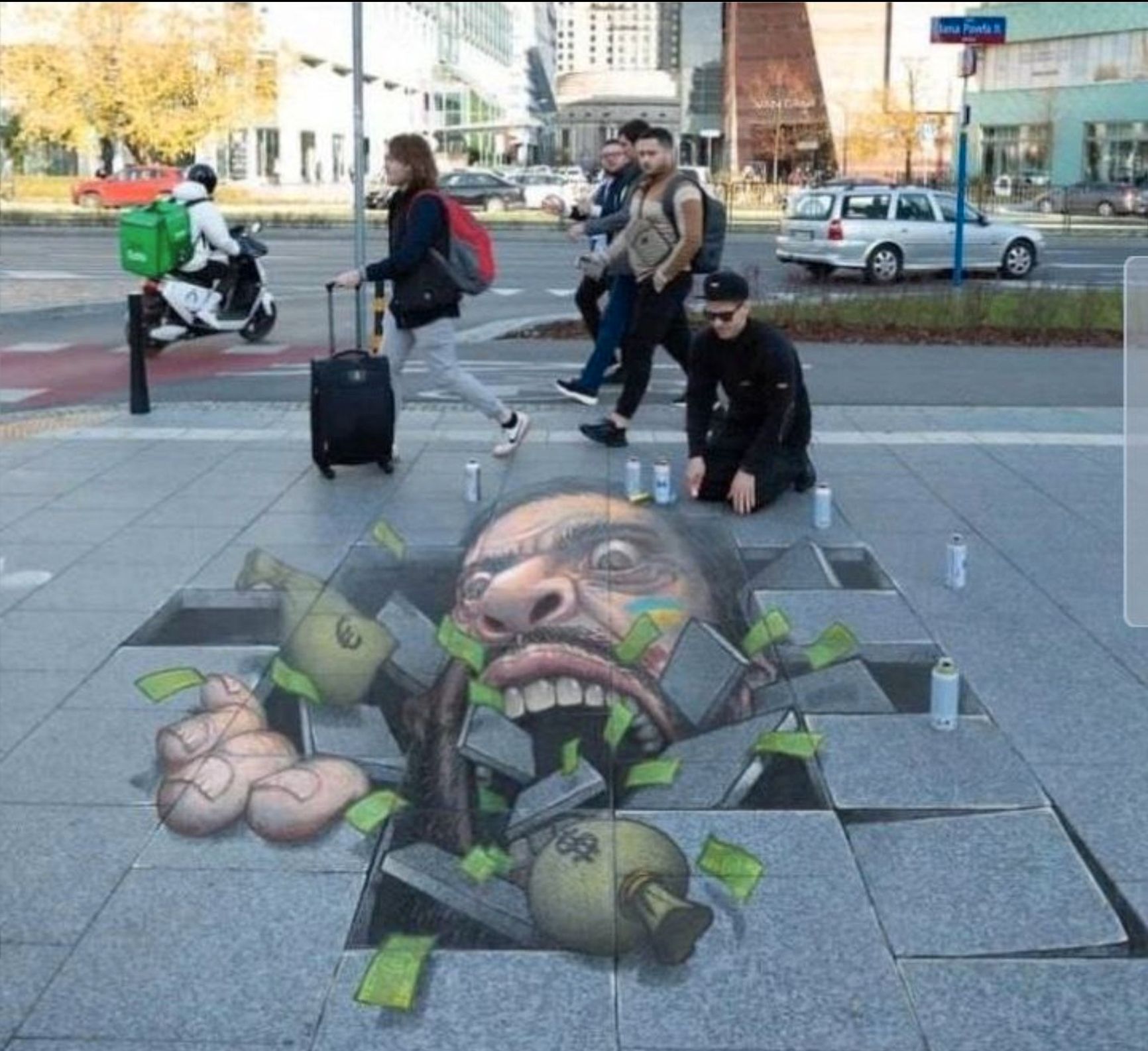 Соловьев растиражировал в Telegram фейковое фото варшавского граффити-карикатуры на Зеленского