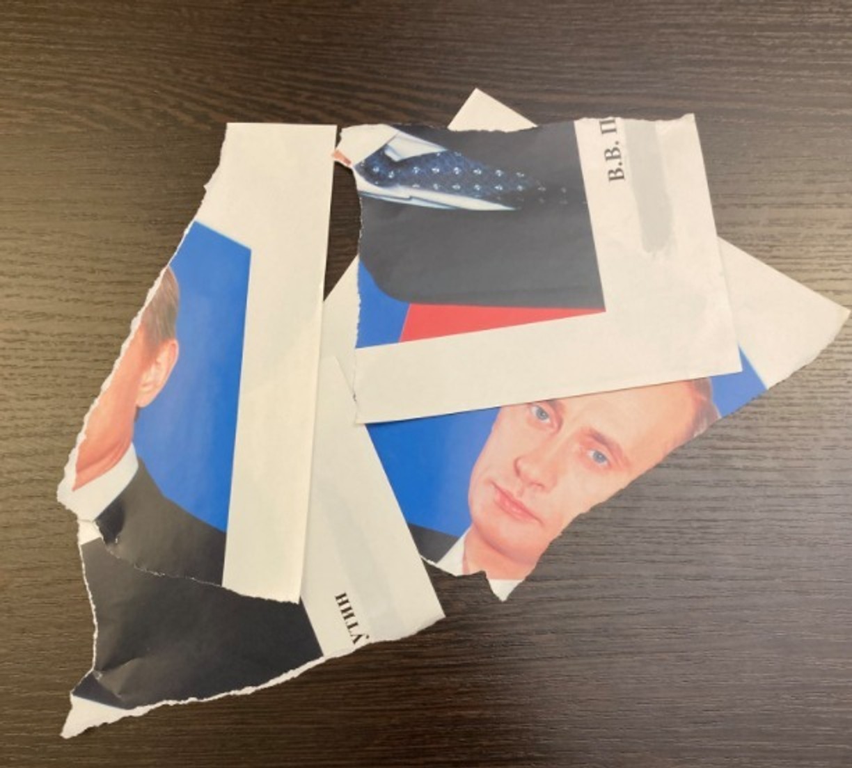 У Петербурзі поліція почала перевірку через порваного портрета Путіна