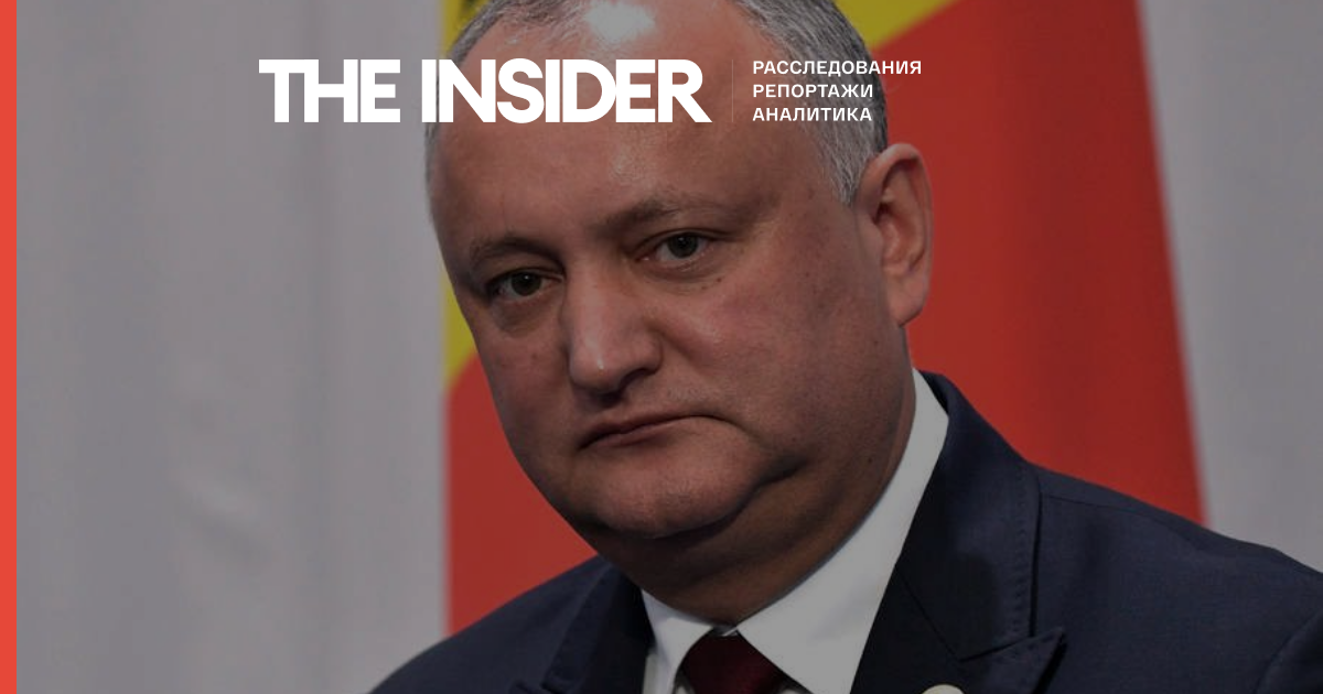 Экс-президенту Молдовы Игорю Додону предъявили обвинения в превышении служебных полномочий «в интересах ОПГ»