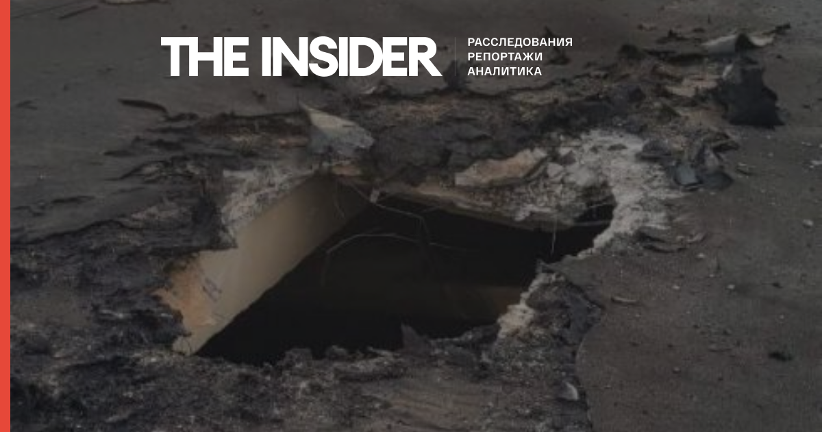 Пророссийские власти Запорожской области показали фото пробитой крыши корпуса ЗАЭС с ядерным топливом