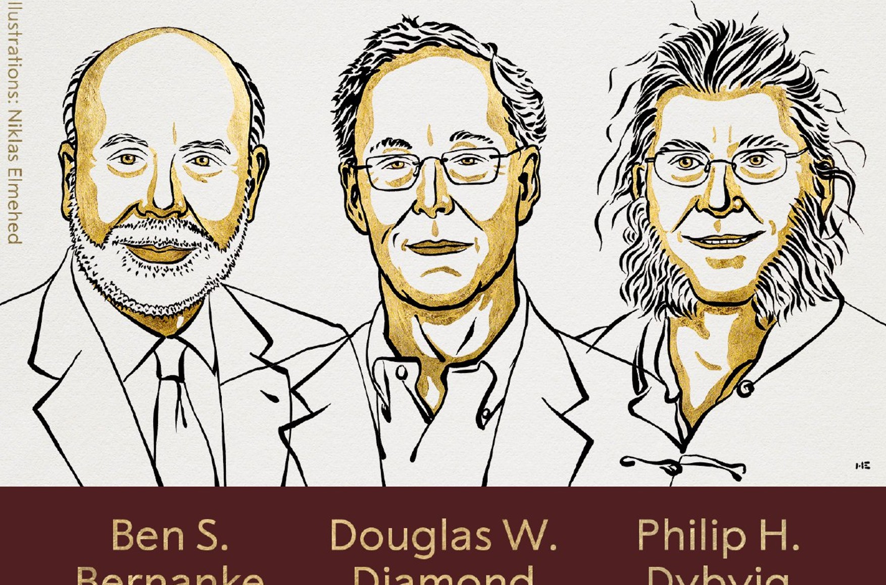 Нобелевская премия по экономике присуждена Бернанке, Даймонду и Дибвигу «за исследования банков и финансовых кризисов»