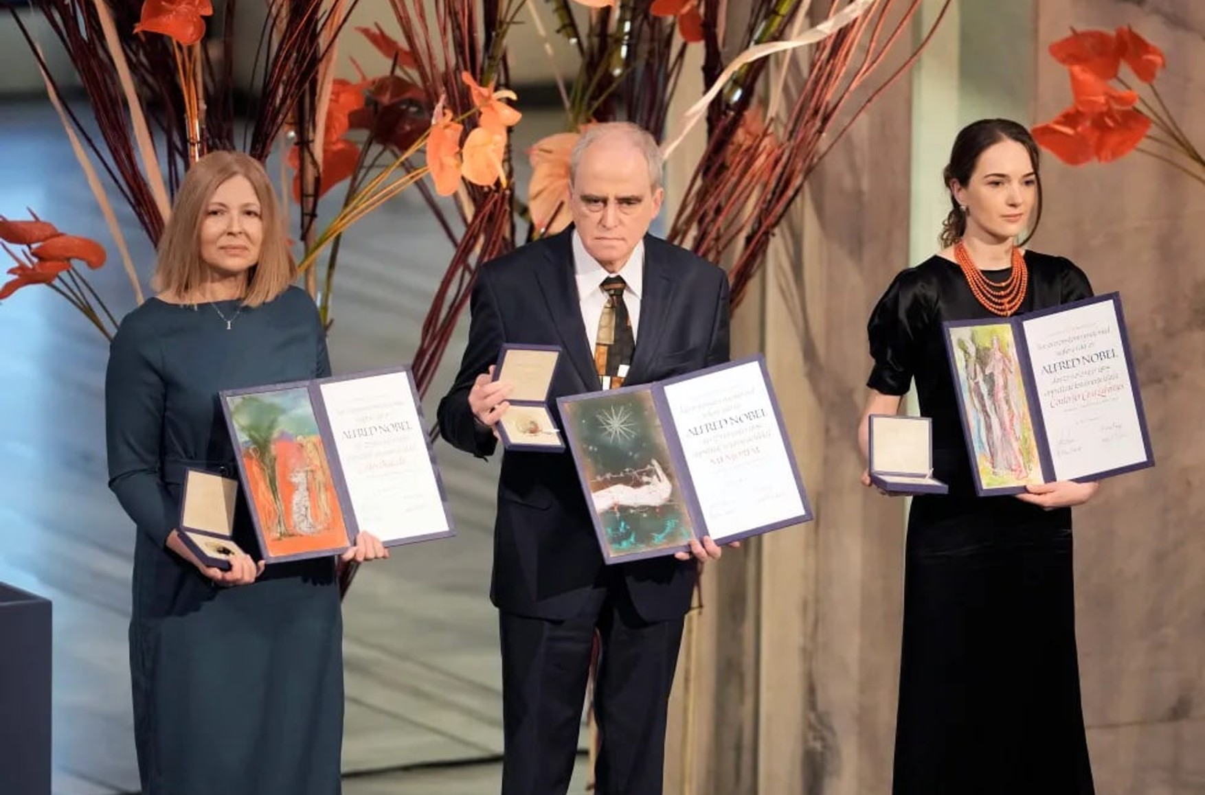 В Осло вручили Нобелевские премии правозащитникам из Беларуси, России и Украины