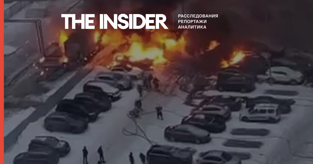 В Новой Москве на парковке сгорело шесть автомобилей