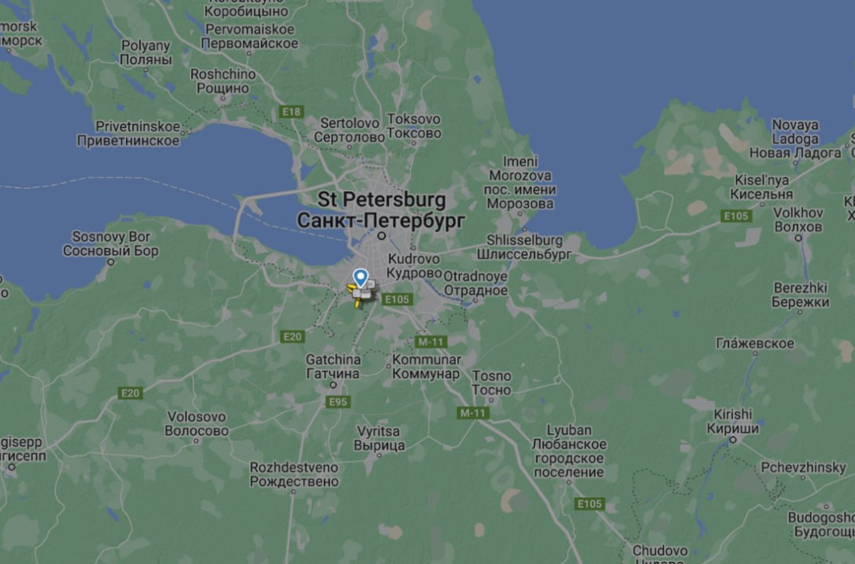 Над Петербургом закрыли 200 км воздушного пространства. Baza: это произошло из-за неопознанного летательного аппарата