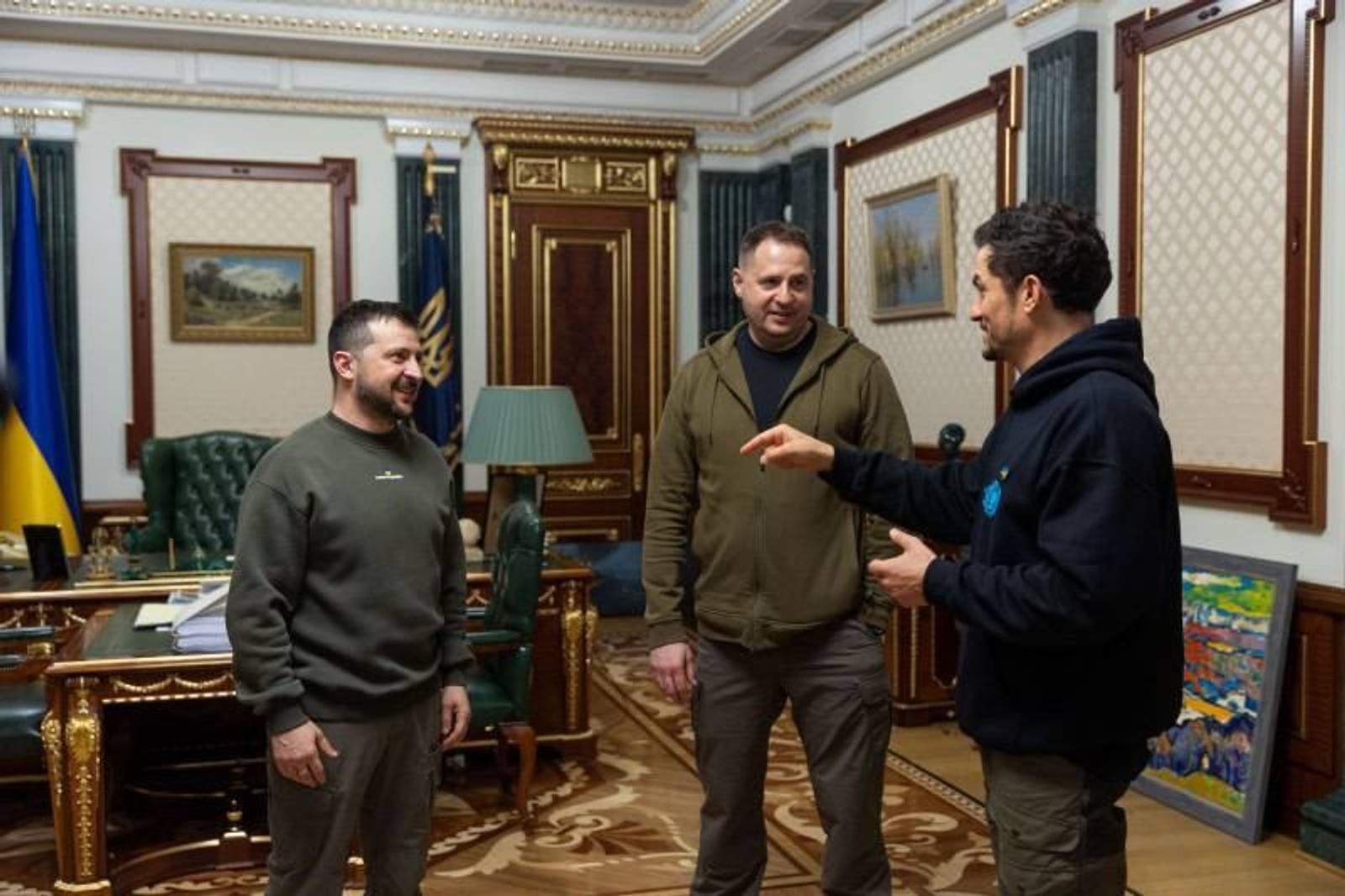 Орландо Блум встретился с Зеленским во время визита в Украину